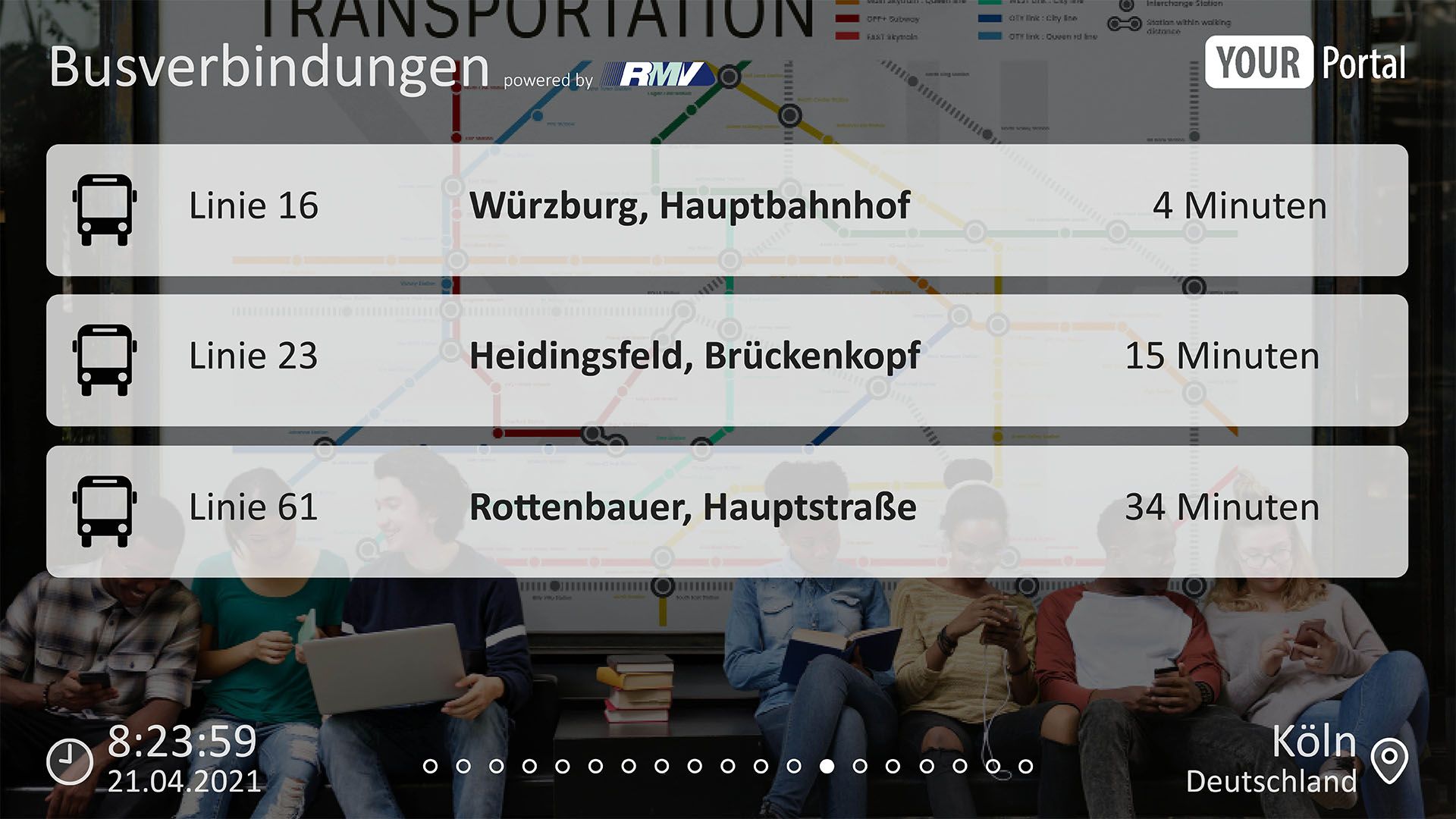 Enterprise TV Display Busverbindungen
